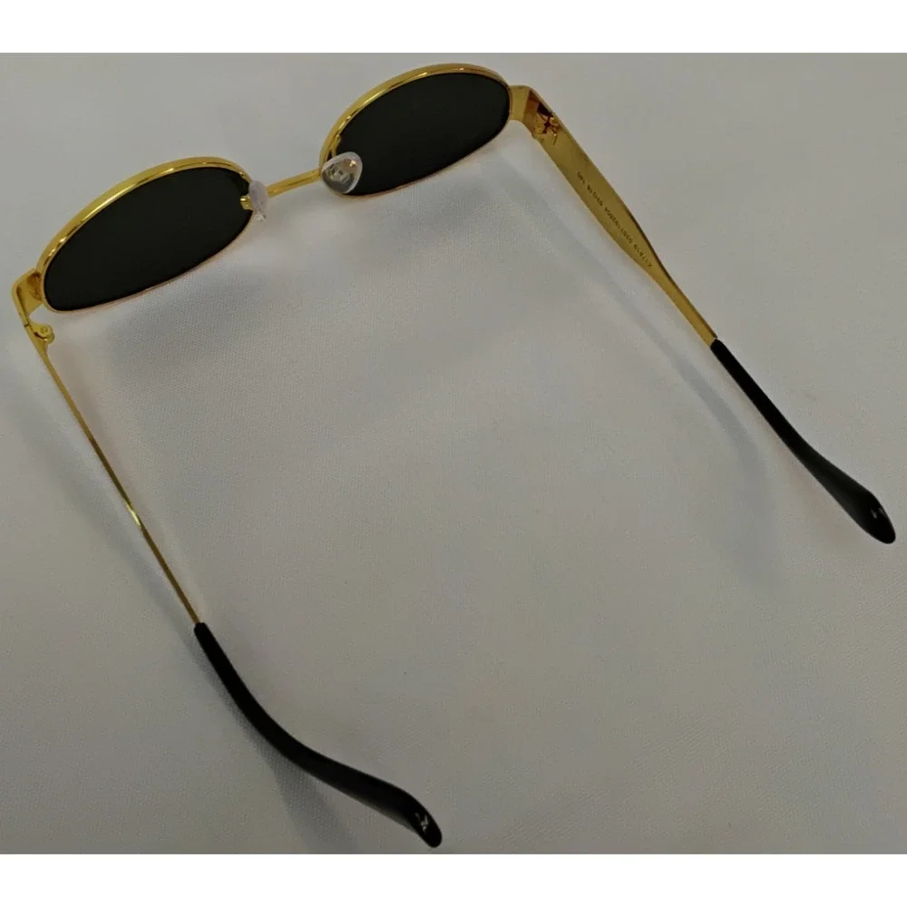 Steve Madden Mystie Sunglasses Gold Frame Gray Lens w/ Bag #Z4954